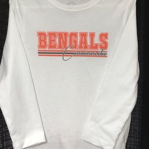 Men’s football fan long sleeve tee ~Cincinnati Bengals inspired vintage design